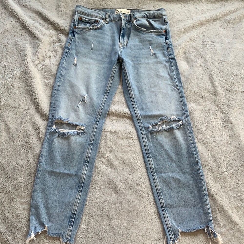 Zara US4 the slim boyfriend in beach blue